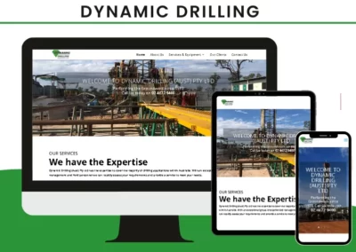 Dynamic Drilling Website Design