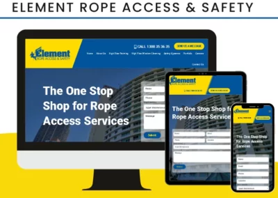 Element Rope Access and Safety Website Design