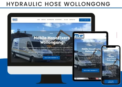 Hydraulic Hose Wollongong Website Design
