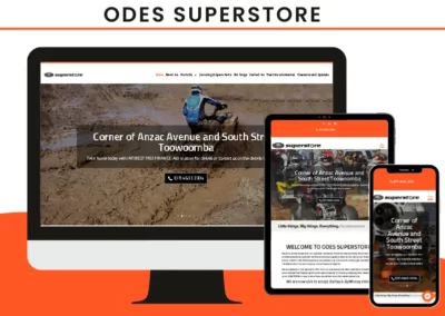 Odes Superstore Website Design