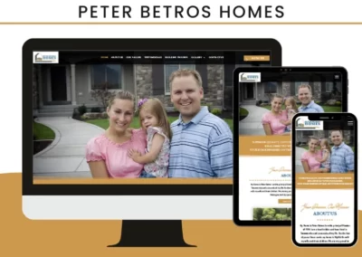Peter Betros Homes Website Design