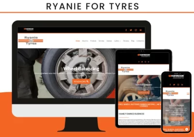 Ryanie For Tyres Website Design