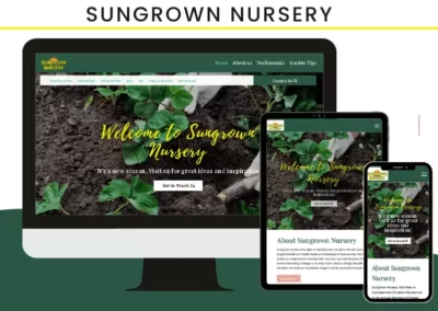 Sun Grown Nursery Website Design