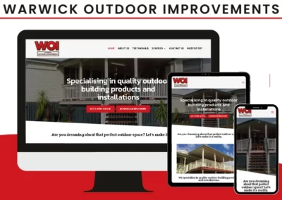 Warwick Outdoor Improvements Website Design
