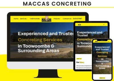 Maccas Concreting Screenshot