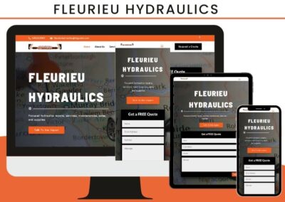 fleurieu hydraulics responsive website design